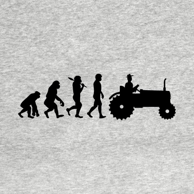 Farmer Evolution Gift Tractor Tractor by HBfunshirts